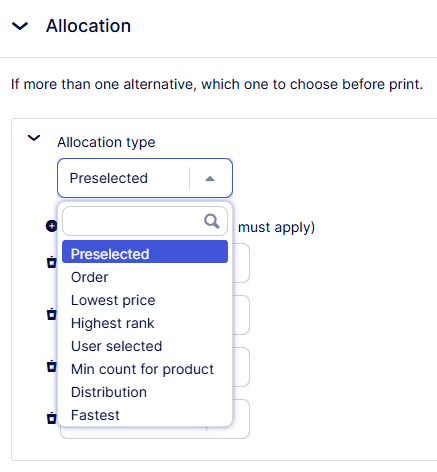 allocation type