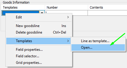 select templates