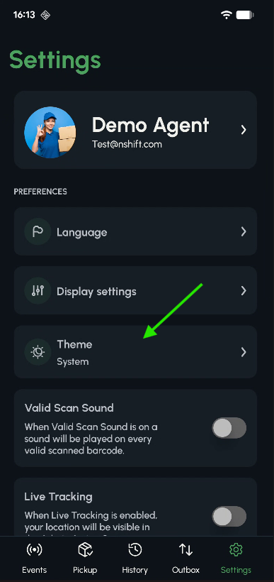 Theme Selection