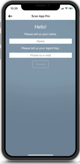 Enter Agent Key