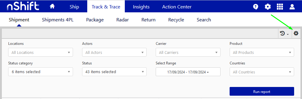 configure report