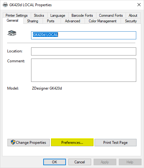 Installation, restart and calibration of a ZEBRA printer – nShift
