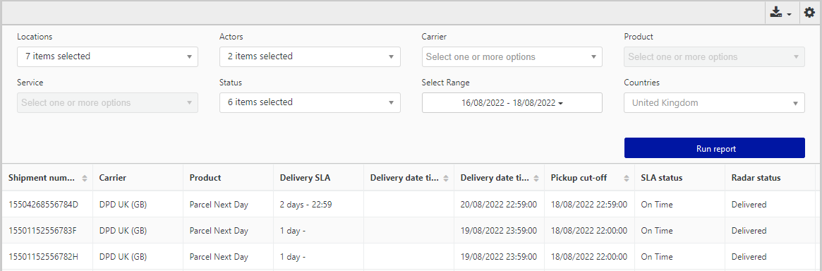 Carrier ETA - estimated delivery date – nShift